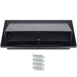 Camp'N RV Camper Trailer Exterior Sidewall Range Hood Exhaust Vent Cover Locking Damper - Black