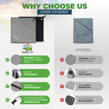 Golf'N Microfiber Towel - Magnetic Golf Towel Gray 16" x 24" Golf Towels for Golf Bags with N52 Heavy Duty Magnets, Carabiner Clip & Cross Stitched Reinforced Loop, Premium Golf Accessories