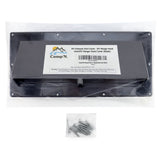 Camp'N RV Camper Trailer Exterior Sidewall Range Hood Exhaust Vent Cover Locking Damper - Black