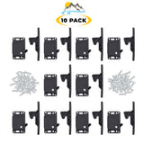 Camp'N RV Drawer Latches and Catches Cabinet Door Push Grabber for Trailer Camper - 10Pk