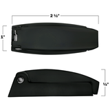 Camp'N RV Camper Trailer Baggage Door Catch Storage Compartment Latch Holders Clips - Black