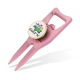 Golf'N Aluminum Golf Ball Marker Divot Repair Tool - Magnetic Ball Marker, Groove Cleaner & Bottle Opener - Essential Golf Divot Tool for Golfers, Sleek Design