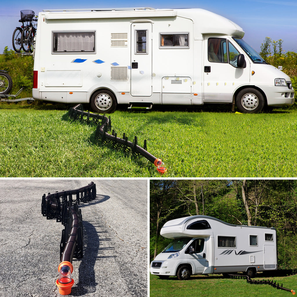 Stink Slink 20' RV Sewer Hose Support Sloped Camper Septic Holder Collapsable w/ Carry Strap