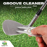 Golf'N Aluminum Golf Ball Marker Divot Repair Tool - Magnetic Ball Marker, Groove Cleaner & Bottle Opener - Essential Golf Divot Tool for Golfers, Sleek Design