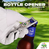 Golf'N Aluminum Golf Ball Marker Divot Repair Tool - Magnetic Ball Marker, Groove Cleaner & Bottle Opener - Essential Golf Divot Tool for Golfers, Sleek Design