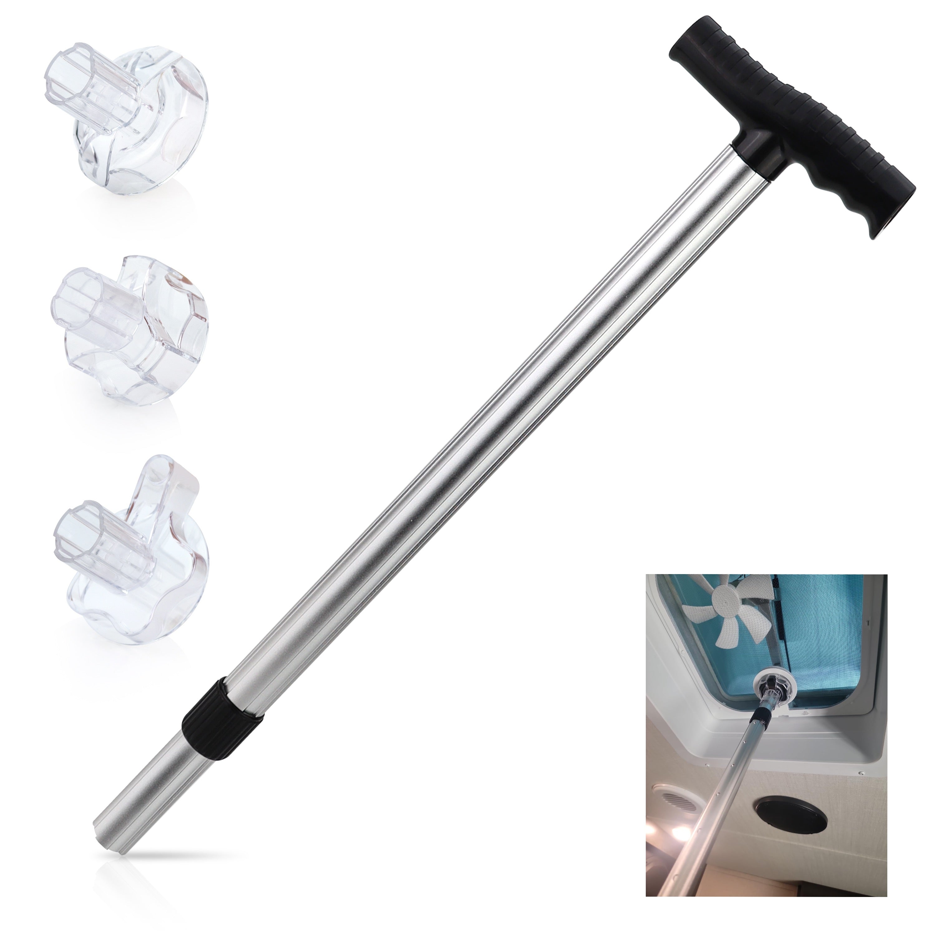 Camp'N RV Roof Vent Cover Opening Stick - Trailer Ceiling Vent Opening Tool for Campers