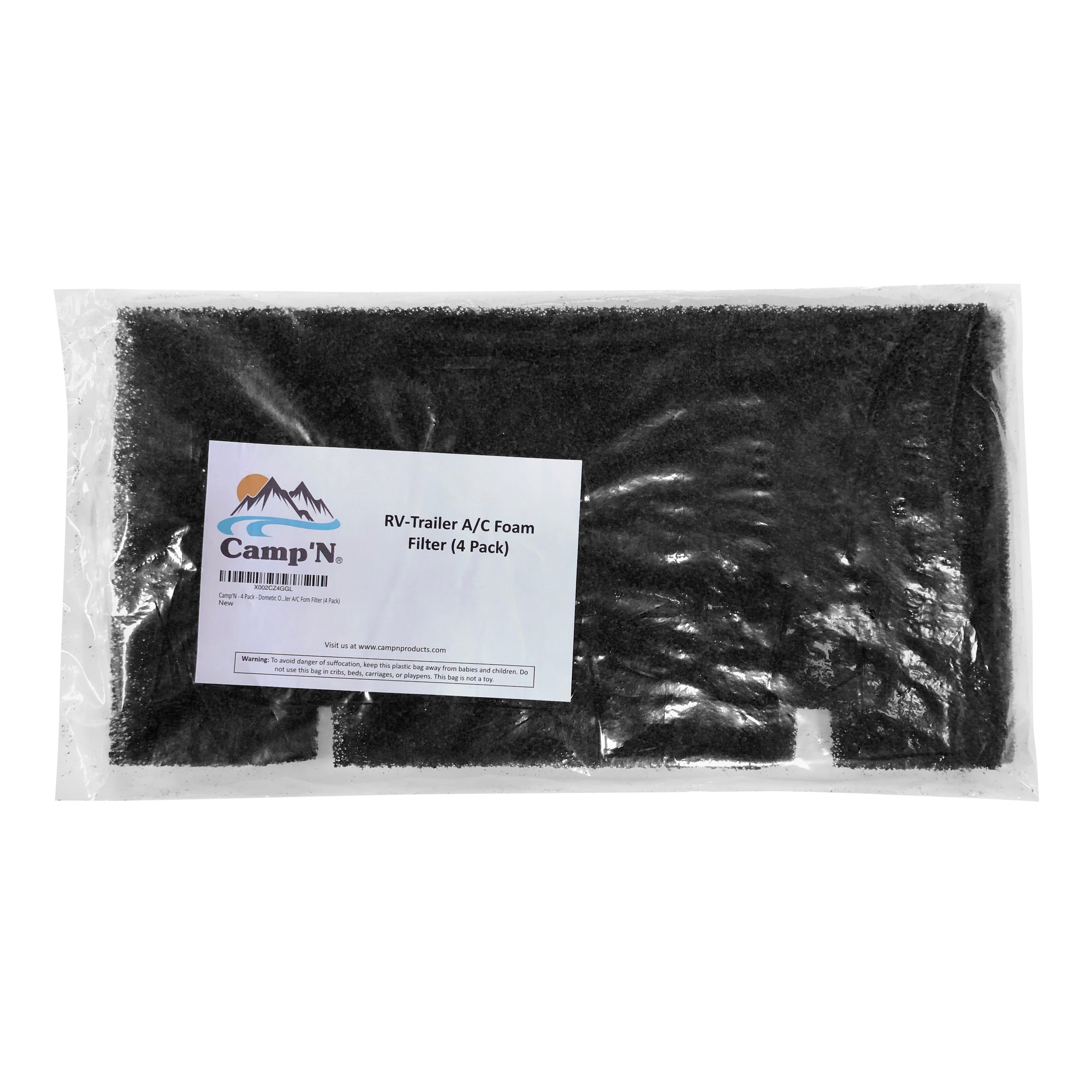 Camp'N RV AC Filter Replacements for Dometic 3104928.019 Ducted Air Grille Duo - 4 Pack