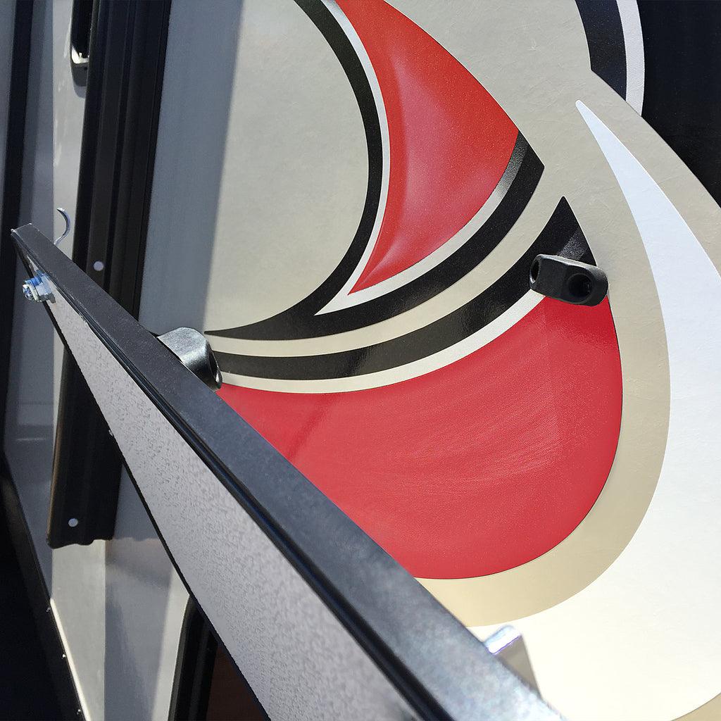 Black RV Trailer Magnetic Door Baggage Door Catch Camper - #1 Strongest - 5 Sets