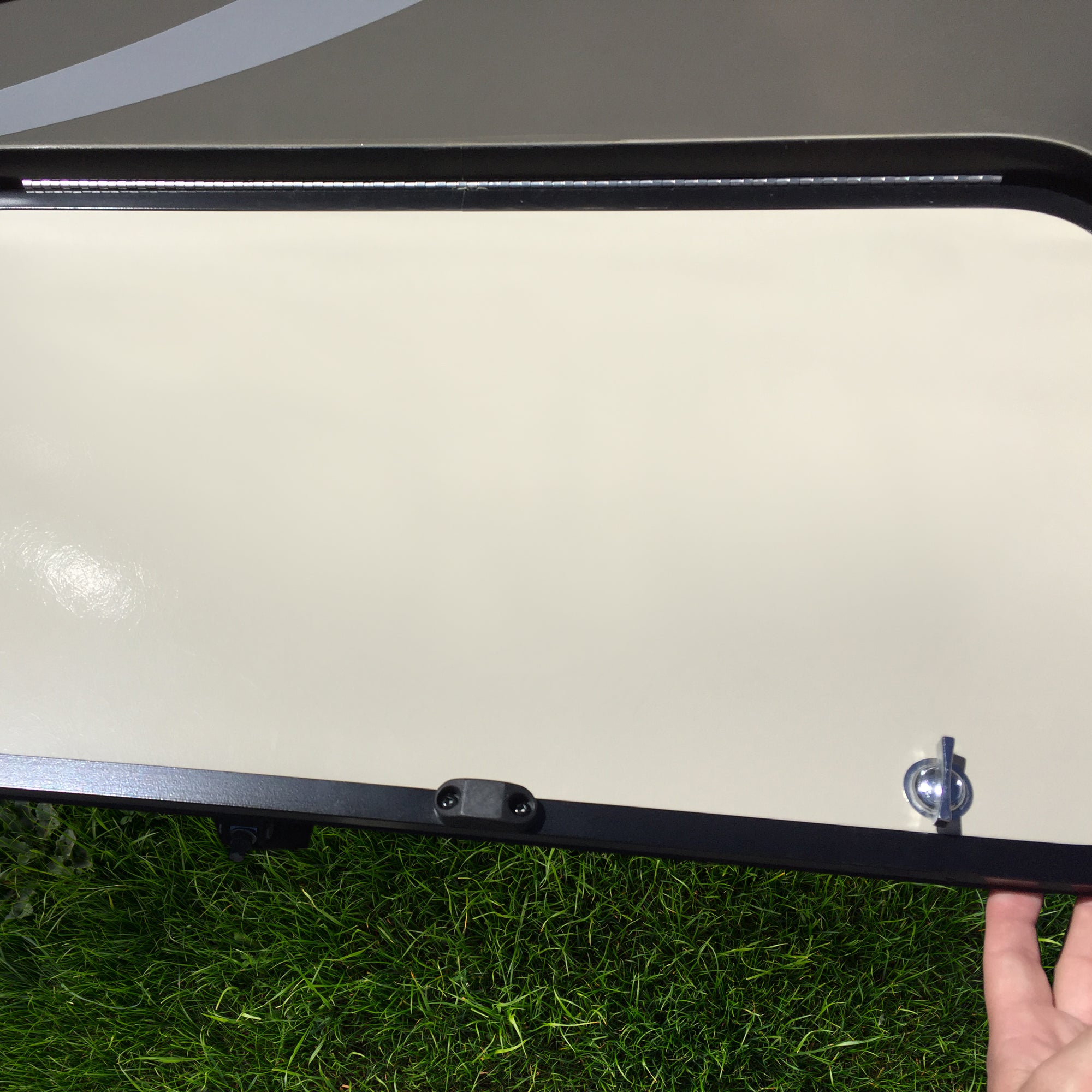 White RV Trailer Magnetic Door Baggage Door Catch Camper - #1 Strongest - 5 Sets