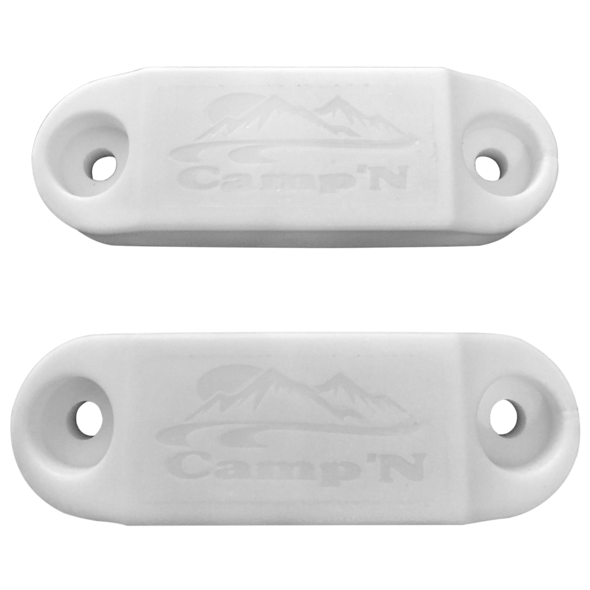 Camp'N RV Trailer Magnetic Baggage Door Catch Latch Camper Compartment Storage Holder - White 1 Pair