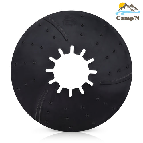 Camp'N 10" Fifth Wheel Lube Plate Disc 5th Wheel Trailer Hitch Plate for  Campers Cargo - Black
