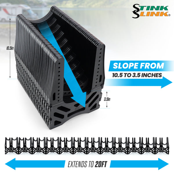 Stink Slink - 20 Foot RV Sewer - Septic Hose Support - Holder - Caddy - for All Travel Trailers, Campers and Motorhomes…