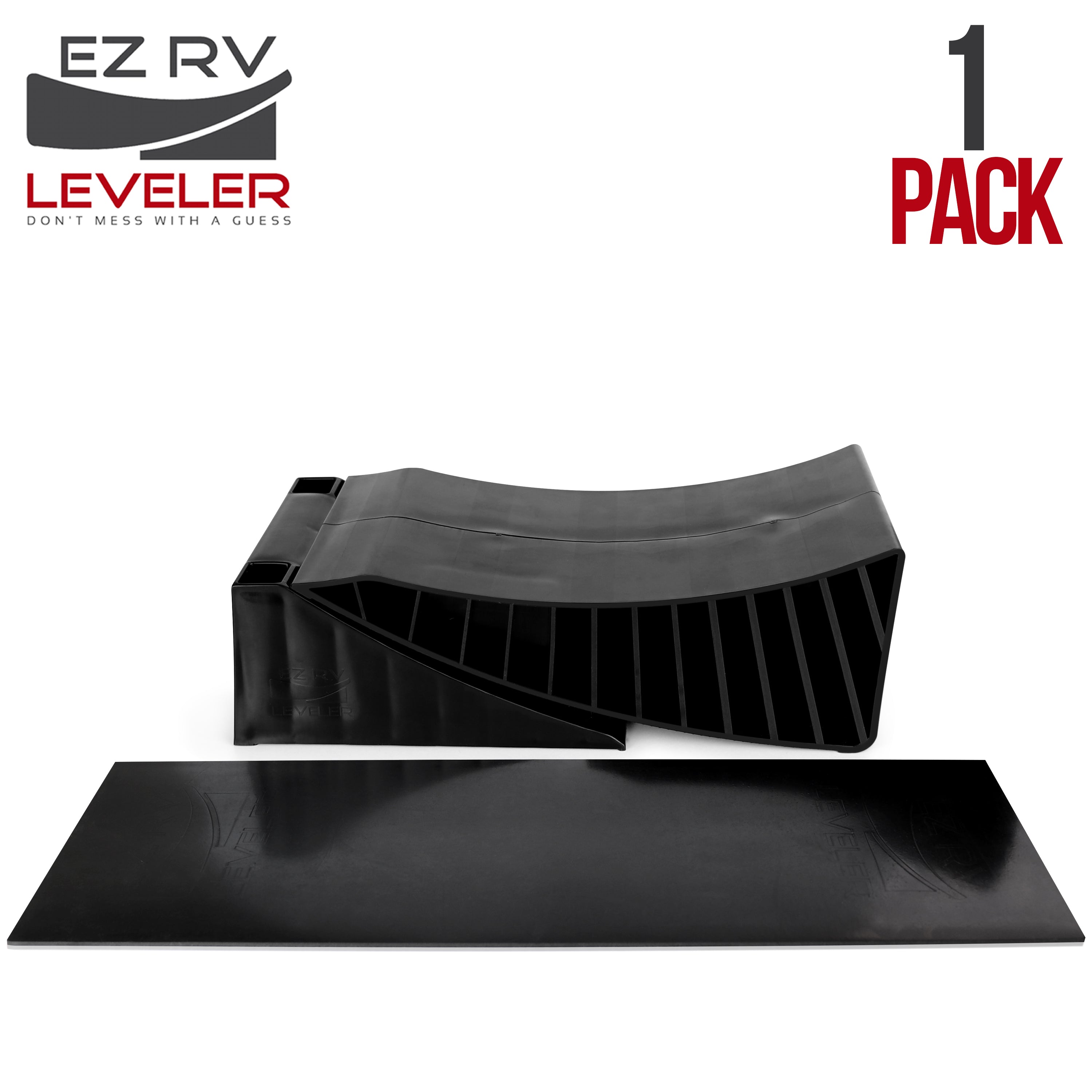 EZ RV Leveler Blocks Camper Curved Leveling Ramps Trailer Tire Levelers - 1 Axle