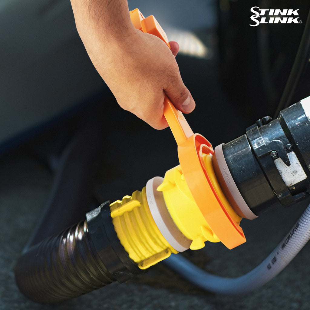 Stink Slink Original RV Sewer Hose Wrench - RV Sewer Hose Fitting Wrench Set Trailer Septic Clean Out Wrench Camper Spanner