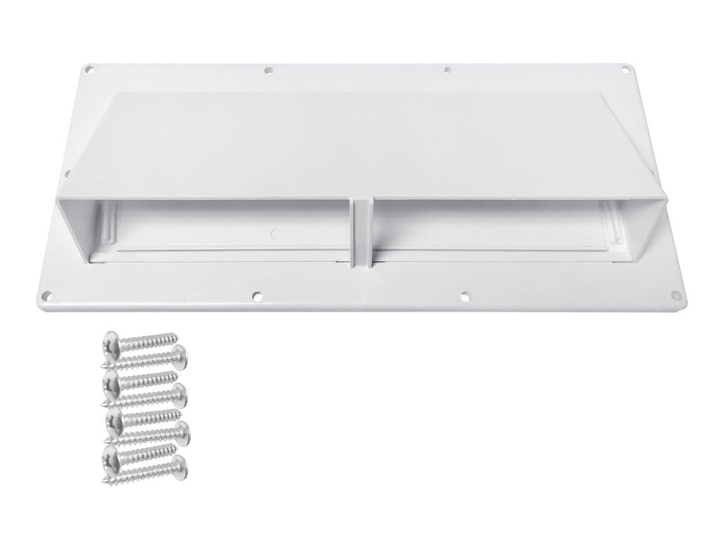 Camp'N RV Camper Trailer Exterior Sidewall Range Hood Exhaust Vent Cover Locking Damper - White