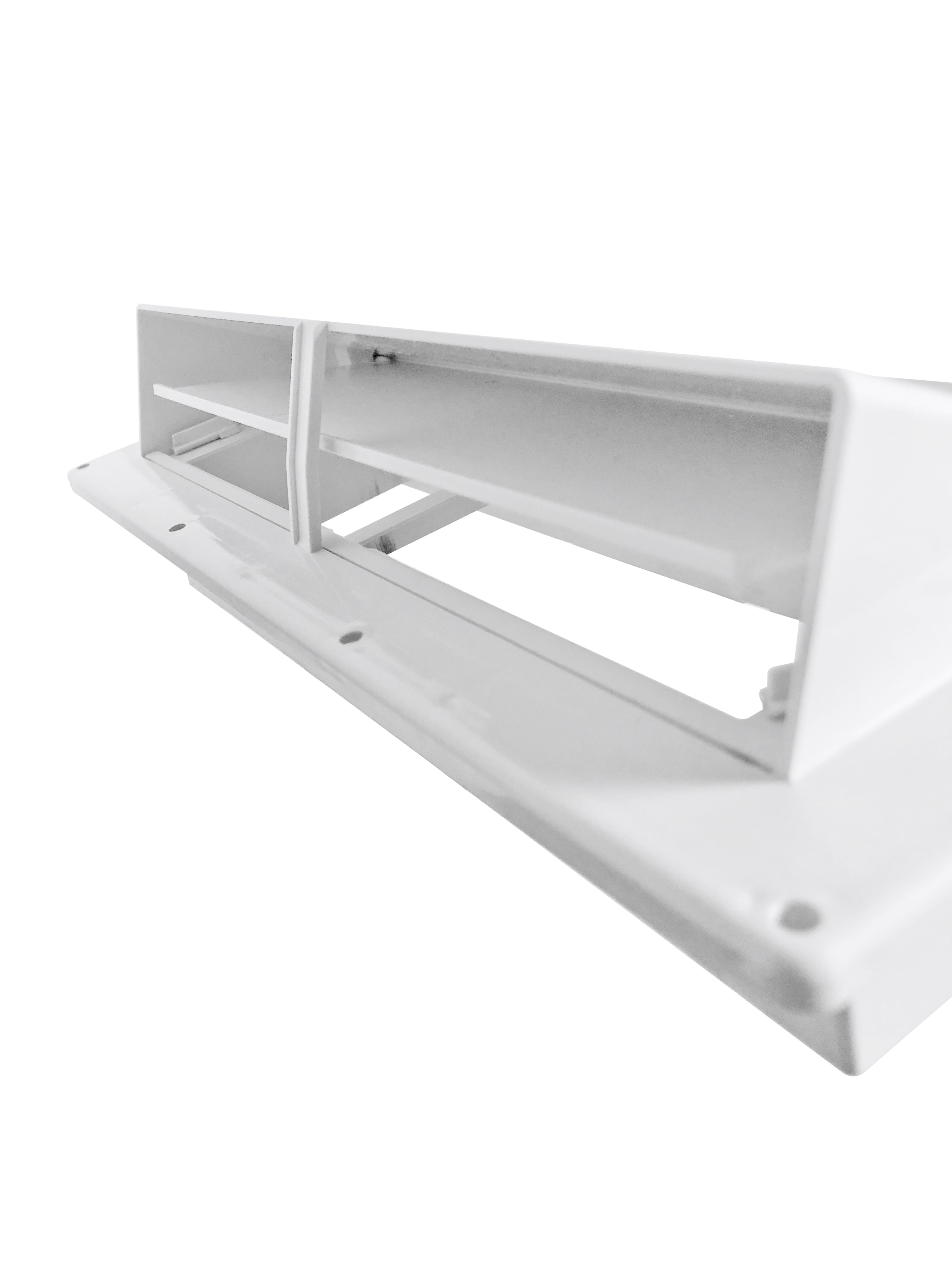 Camp'N RV Camper Trailer Exterior Sidewall Range Hood Exhaust Vent Cover Locking Damper - White