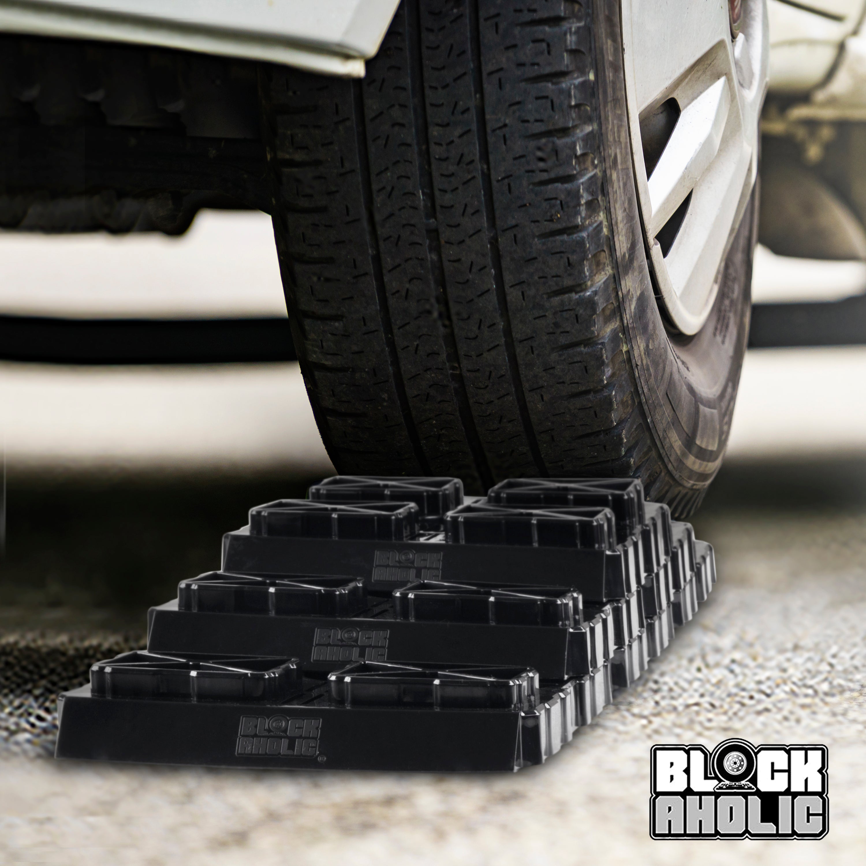 Blockaholic Heavy Duty Stacking RV Leveling Blocks - Camper Leveler Kit Trailer Tire Levelers - 10 Pack