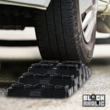 Blockaholic RV Leveling Blocks - Pads - with Built-in Ramps and Quick Release Carrying Strap (10 Pack)