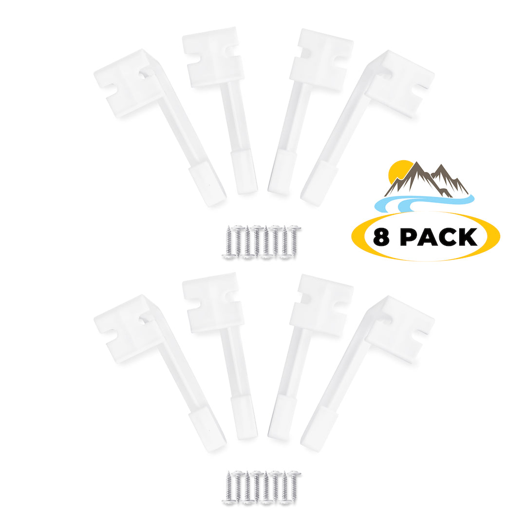 Camp'N RV Curtain Holder Clips Trailer Curtain Hold Down Camper Curtain Retainer - 8 Pack