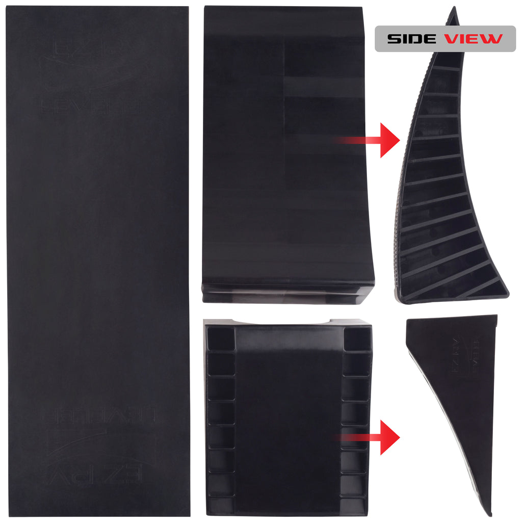 EZ RV Leveler Blocks Camper Curved Leveling Ramps Trailer Tire Levelers - 2 Axle