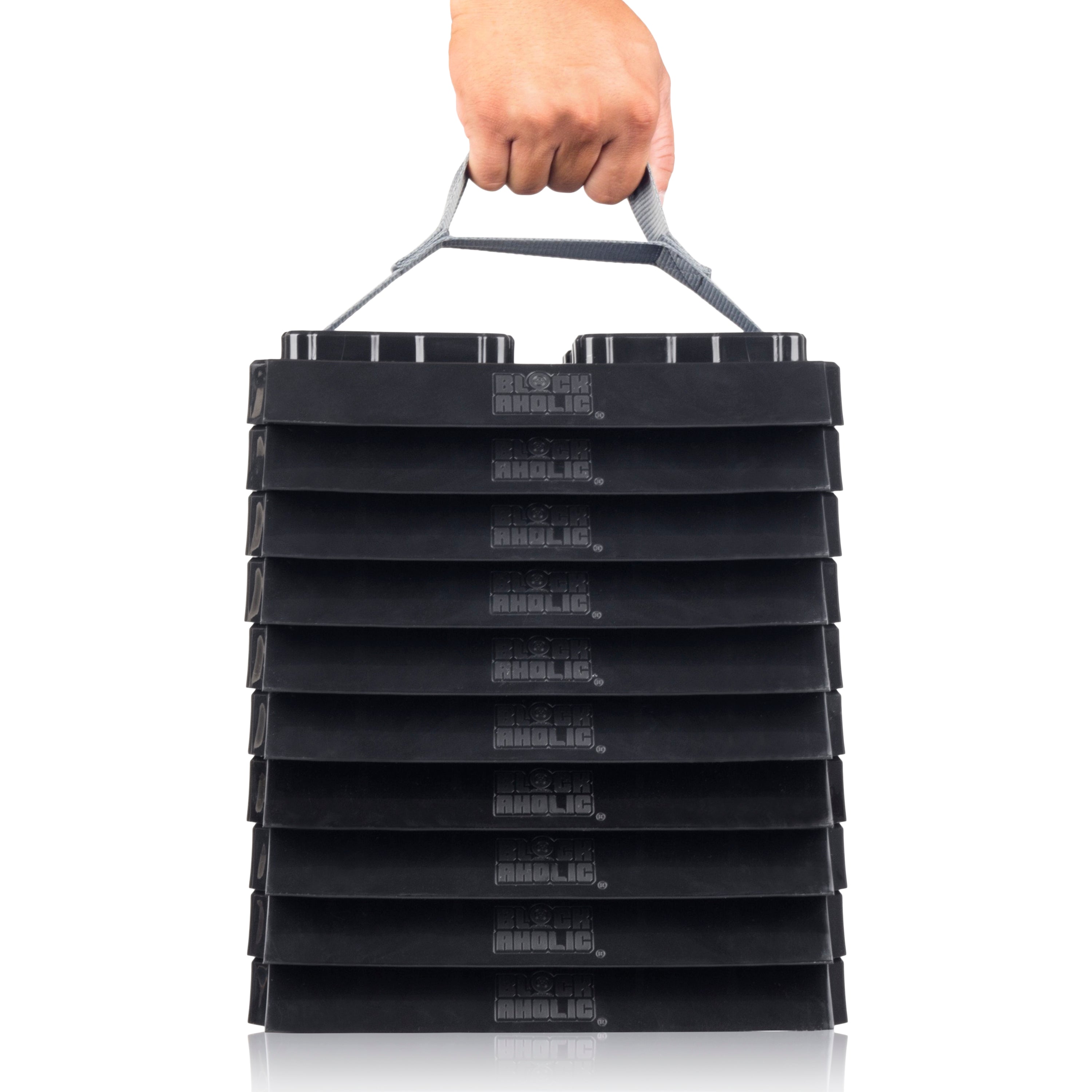 Blockaholic Heavy Duty Stacking RV Leveling Blocks - Camper Leveler Kit Trailer Tire Levelers - 10 Pack