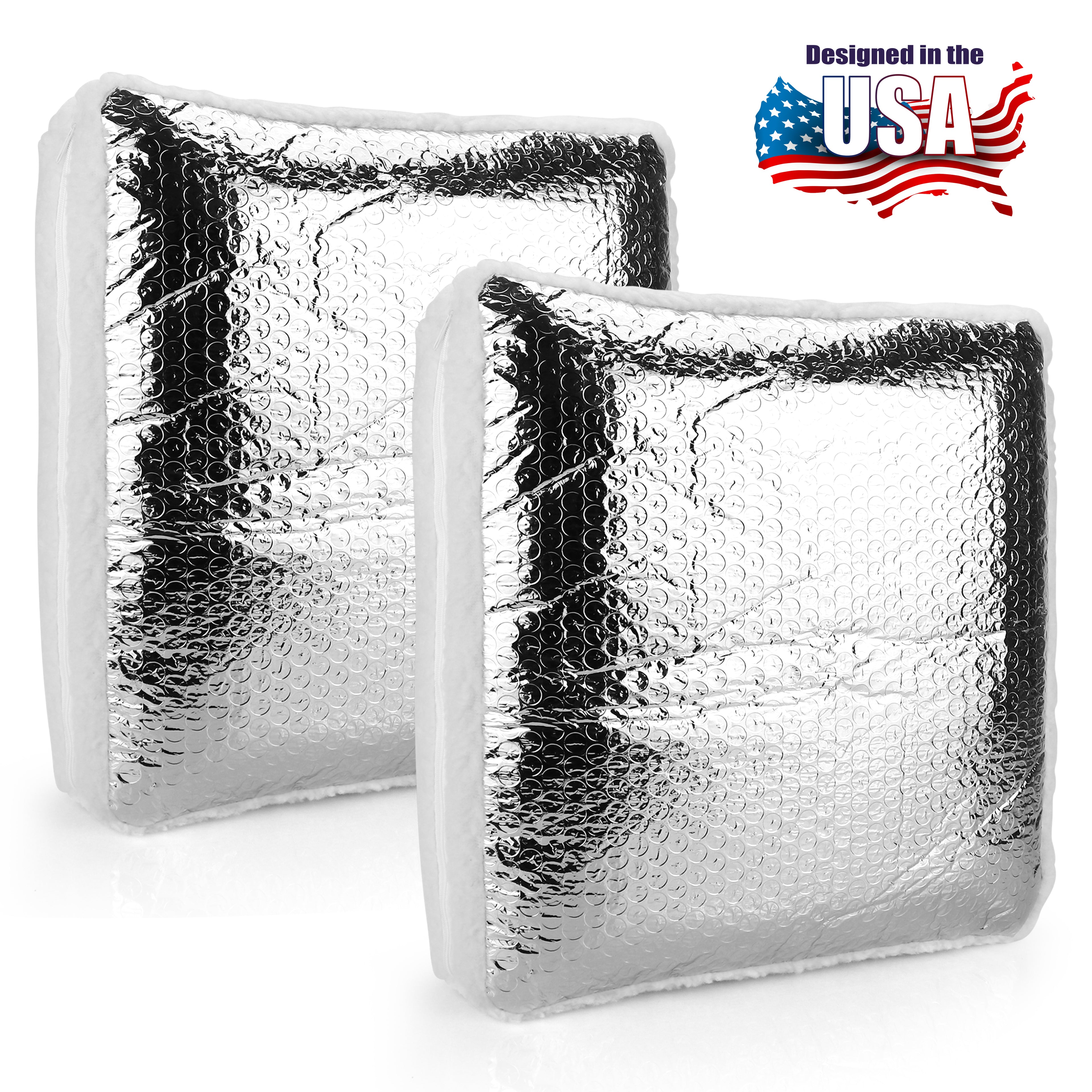 RV Vent Insulator w/ Reflective Shield Fits 14" Vents Camper Motorhome Trailer-2 Pack